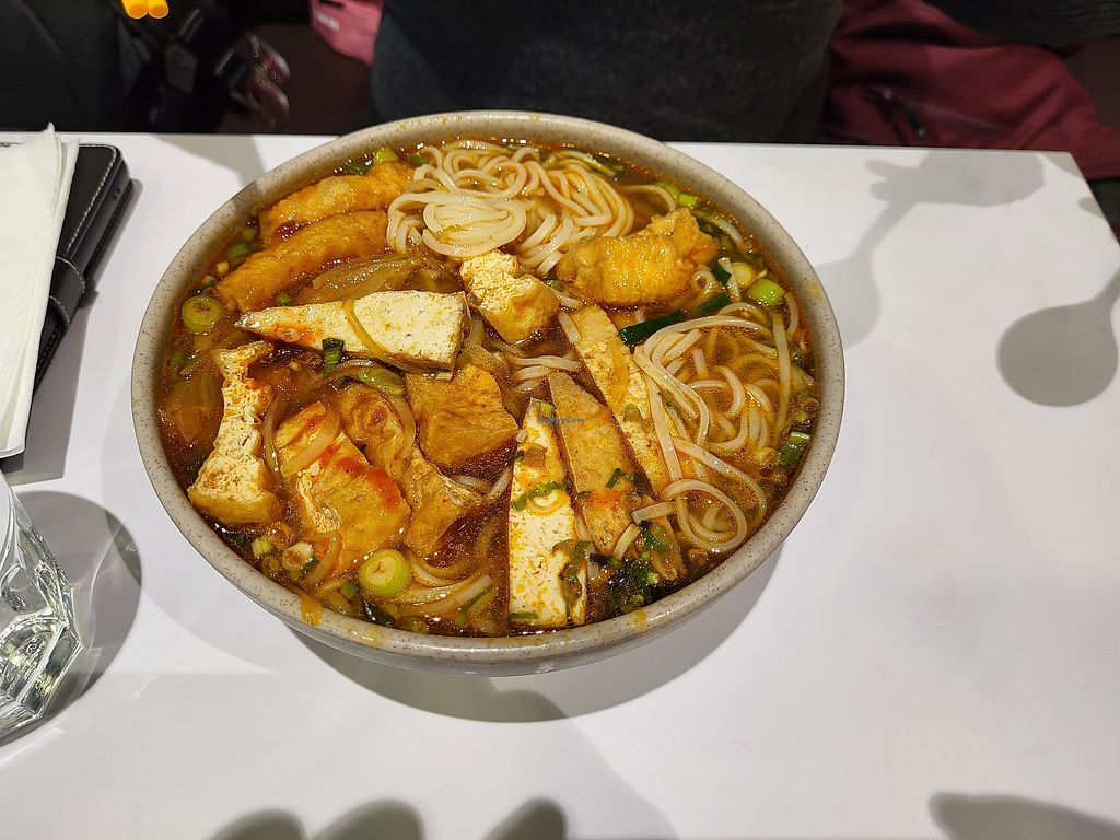Pho noodle soup with tofu